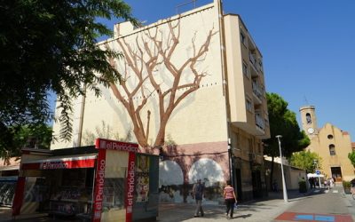 Sant Joan Despí ret homenatge a Josep Maria Jujol amb un mural de grans dimensions a l’espai urbà